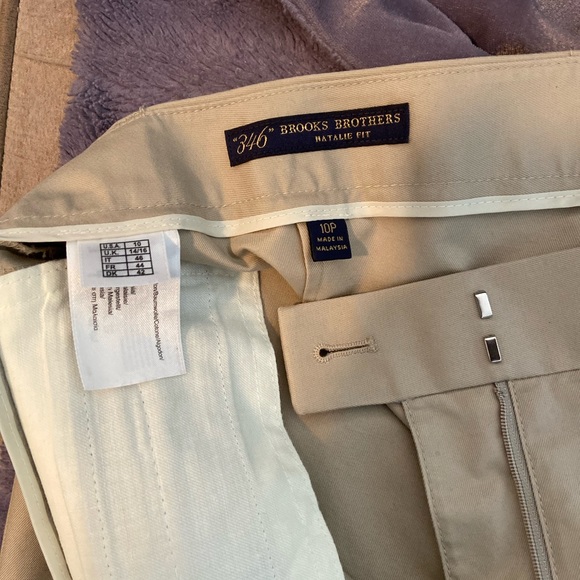 Brooks Brothers pants bundle in size 10p in ln lite darker beige! 2 for $40 - Picture 7 of 9